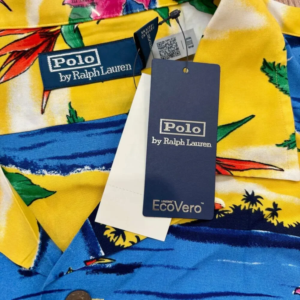 NWT Polo Ralph Lauren Men’s Size 2XLT Colorful Button Down Shirt $168